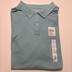 NWT Sonoma Light Blue Casual Polo Shirt Classic Design